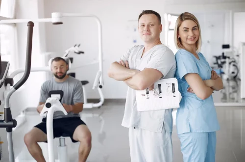 Nurse and physiotherapist